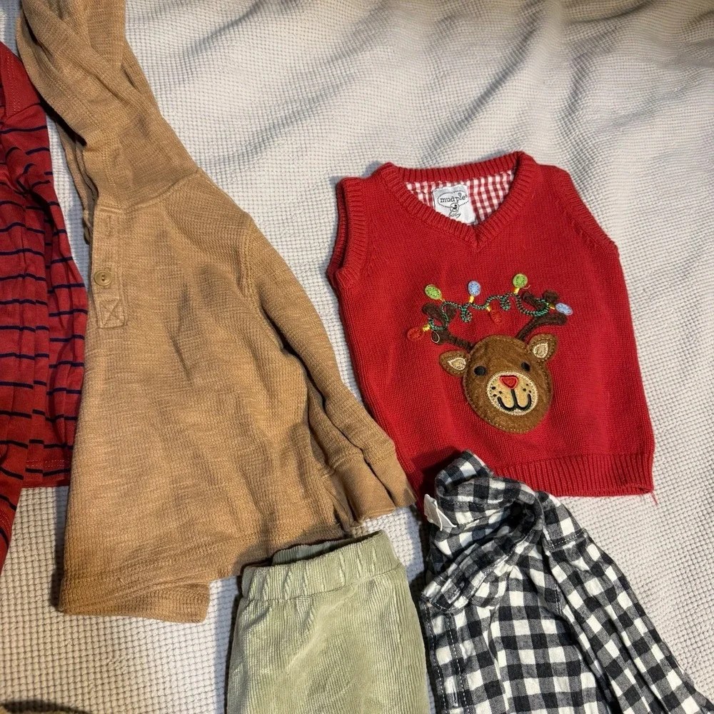 Baby Boy 12-18 Months Outfits Clothes Lot Of 9 Fall Winter Jackets Long‎ Sleeve